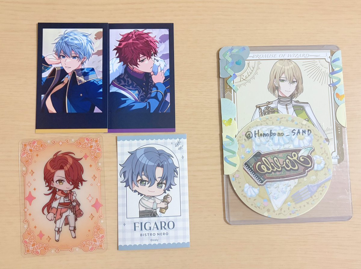 Honobono_SAND's tweet photo. 【交換】魔法使いの約束 トレフォト 4thAnniversary クリカ 魔法戦士の魔法使い ミニキャライラストカード ビストロ・ネロ

譲:アーサー カイン ミスラ フィガロ
求:同異種 ルチルor定価+送料

ビストロ・ネロ ルチル最優先

郵送希望
お気軽にお声がけ下さい https://t.co/k70fVL0tSU