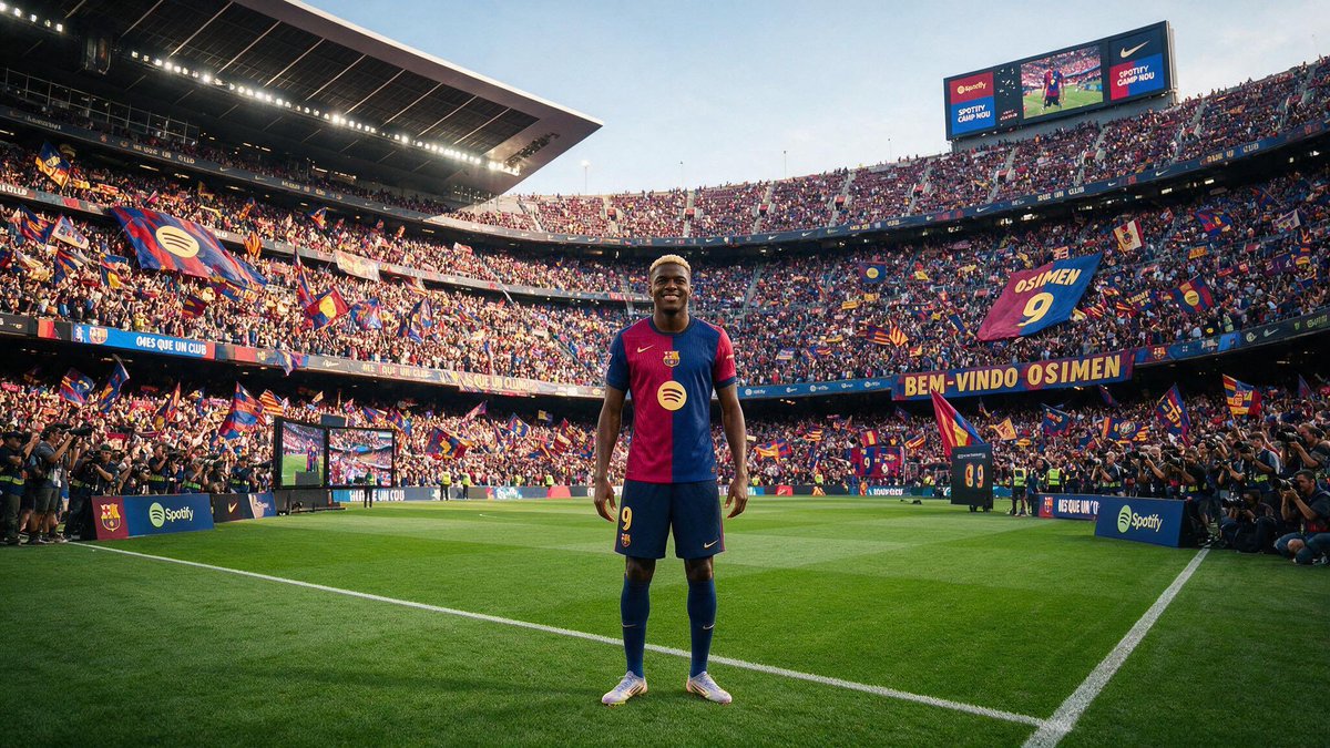 gutiifcb's tweet photo. A tomar por culo, yo ya me he ilusionado con Osimhen. Lo necesito dentro, tiene que ser nuestro 9!!!💙❤️

📸 @SocialSight https://t.co/xDmrZTCmMO