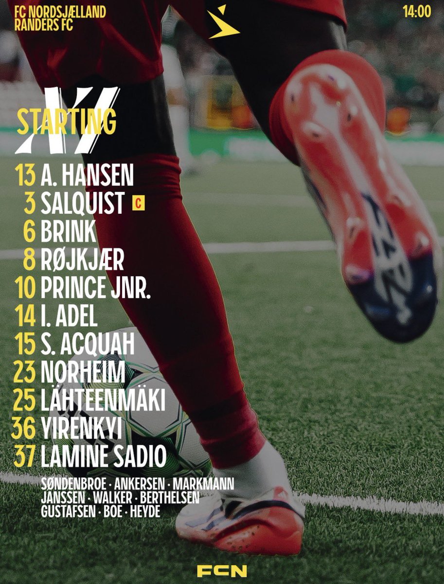 Onzemasr_EN's tweet photo. 📋🇪🇬 | Ibrahim Adel has STARTED and is currently playing for Nordsjælland against Rangers FC in the Superliga! ✅
⌚️ 3:00 PM 🇪🇬
#SLDK | #FCNRFC https://t.co/OnhLePqiLV