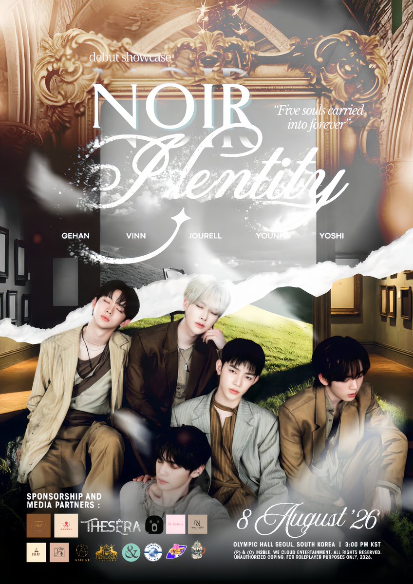 IN2BLE_OFC's tweet photo. ᅠ

 ㅤ  ℘     #ECHOESinTHENOIR    ℘

   ㅤㅤ      Beyond the silence,
ㅤㅤ       identity reveals itself.

  ㅤ  IN2BLE SHOWCASE
   ㅤㅤㅤㅤ     ❮  𝙉𝙊𝙄𝙍 𝙄𝘿𝙀𝙉𝙏𝙄𝙏𝙔  ❯

    ㅤㅤㅤ 𝖮𝗅𝗒𝗆𝗉𝗂𝖼 𝖧𝖺𝗅𝗅, 𝖲𝖾𝗈𝗎𝗅.
   𝖠𝗎𝗀𝗎𝗌𝗍 08𝗍𝗁, 2026, 03:00 PM KST

ᅠ https://t.co/u2bXRS1x52