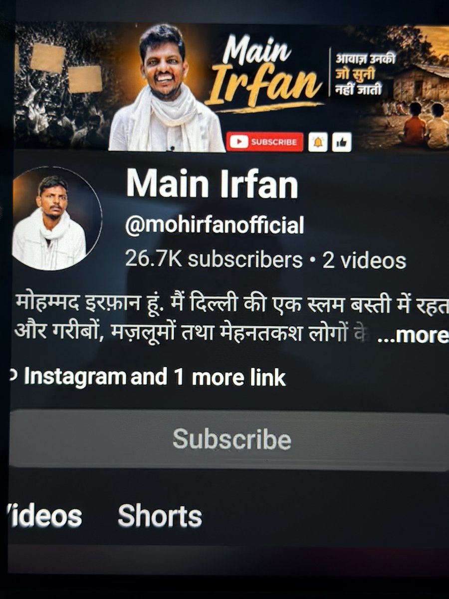Mustafaaliabidi's tweet photo. @YouTubeIndia @YouTubeCreators @YouTube 
Why Main Irfan YouTube channel got terminated. Please bring it back. Thanks https://t.co/mJW1dAj051