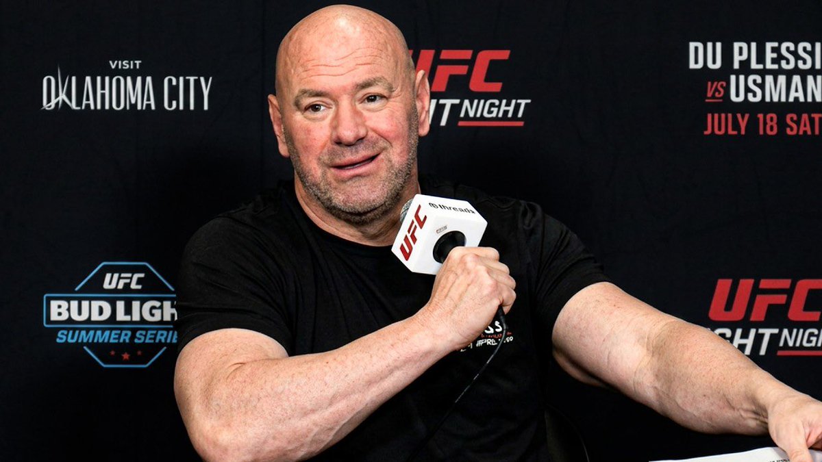 marcmma_'s tweet photo. 🎯 El sútil “dardo” de Dana White hacia España en rueda de prensa:

🗣️ “Estamos intentado llevar la UFC a España, no es fácil ir a España pero lo solucionaremos”

Se queda en silencio y procede a decir:

😅“Bueno, realmente si es fácil entrar en España, pero no para nosotros” https://t.co/gByy9hJKZH
