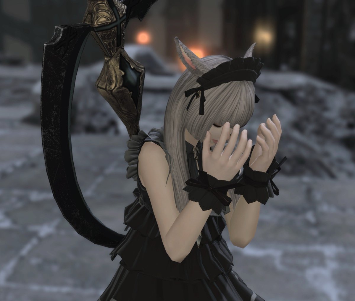 BearrySundae's tweet photo. Reaper #glam #ffxiv https://t.co/yPVLtgFEiP
