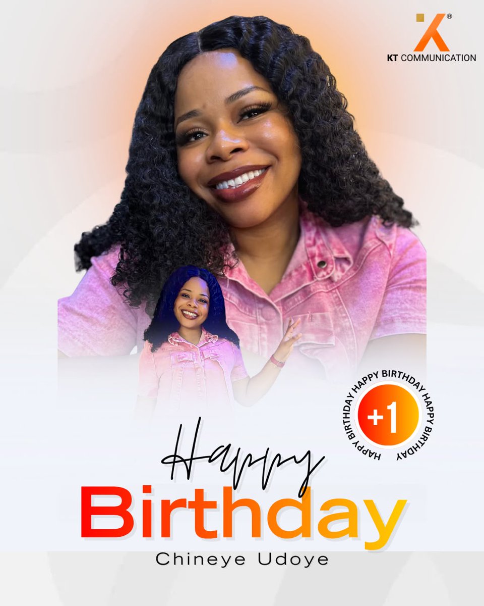 KTCmediaNG's tweet photo. Happy birthday to the one behind the timelines, trends and conversations, our amazing Social Media Manager. Your creativity keeps our brands shinning and our team inspired. Wishing you countless reasons to smile. 🎂
#HappyBirthday #TeamKTC #ktcmedia #august https://t.co/BCFOjYQKqD
