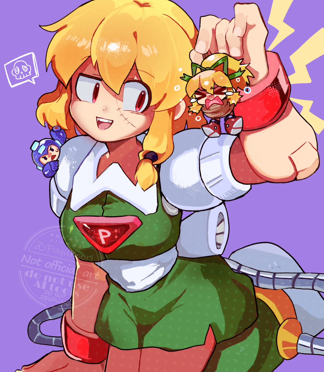 Fuyuko0o0ri's tweet photo. silly psycho cyborg who tries to kill Roll on a whim💀 https://t.co/8e8emDZcFb
