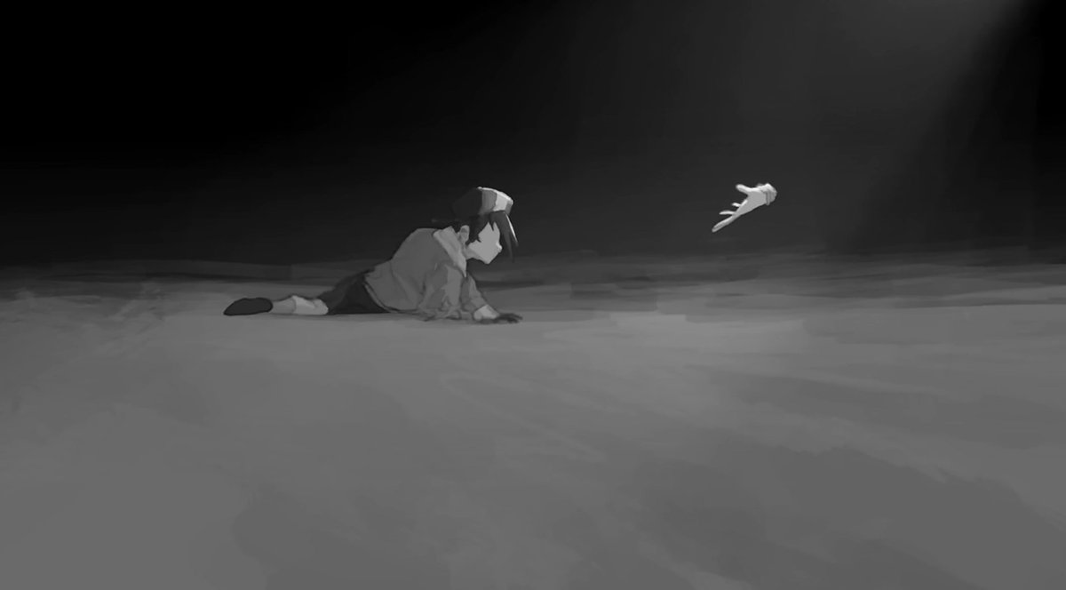 NickElements's tweet photo. i'm not seeing a lot of talk about this part in monochrome, it looks like one of collector's hands

was the collector related to lost silver somehow? maybe he tried to save gold? https://t.co/lxkSGBkiKR