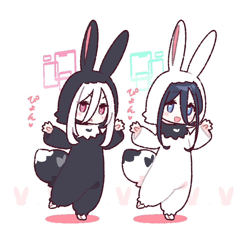 yoru_nine's tweet photo. バニーなアリスちゃんとケイちゃん🐇🐇 https://t.co/ueW1RDnj8l