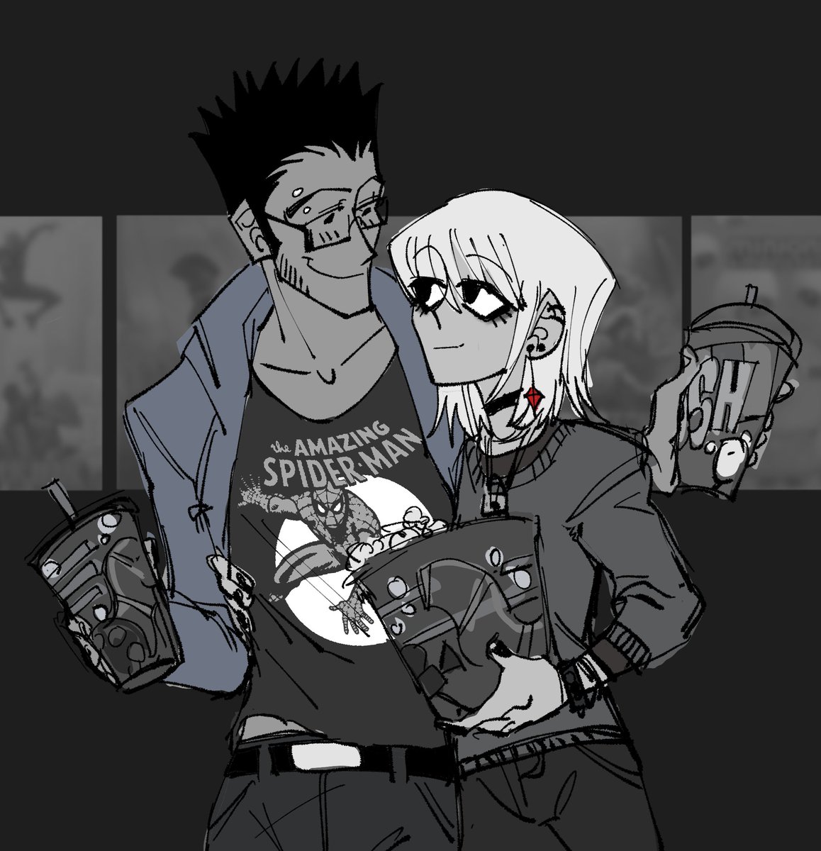 nekoleorio's tweet photo. Movie date #leopika https://t.co/UhO3DSl4Po