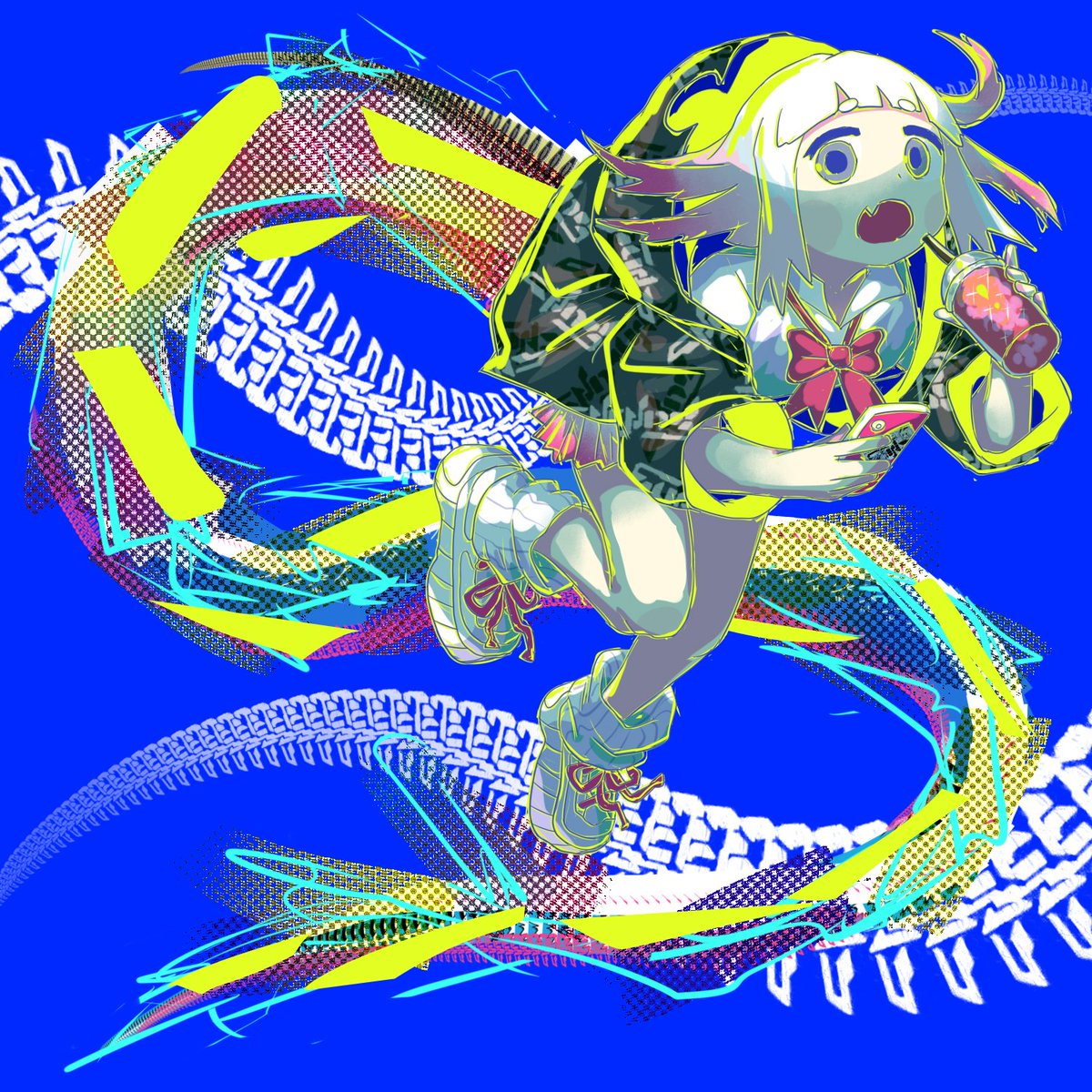 avogado6's tweet photo. 昨日はお疲れ様でした。
こちらが描いてたものになります。
本番に弱いのでラフを持ち込んでの制作でしたが、なんとか仕上げられてよかったです。
改めて、見に来てくださった方々有難うございました！ https://t.co/46OqkgYppx