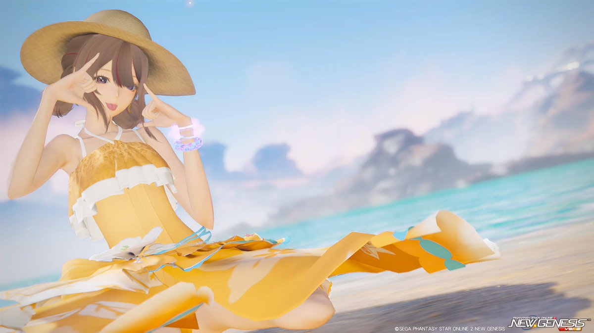 【イエローブロンド♡金髪】ココナッツ♡ココちゃん♡箱入り♡ 夏だー！！！ って事でたまにはSS載せとこ( ⁼̴̀꒳⁼̴́ )ﾄﾞﾔｯ✧ #pso2ngs