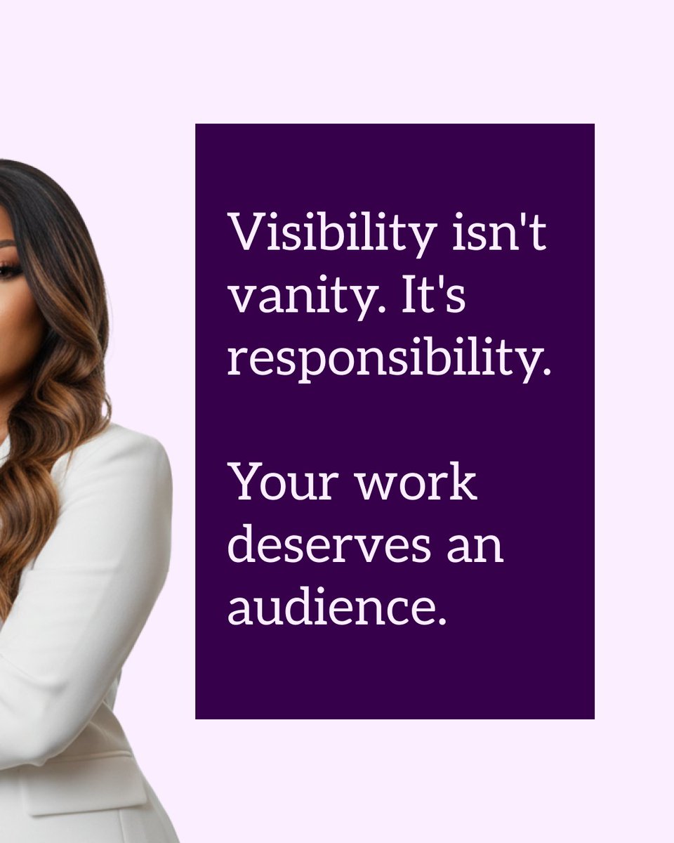 MarieACHEBEUK's tweet photo. Good work doesn't announce itself. You have to show up and say it out loud. Visibility is the responsibility that comes with doing the work well.

#marieachebe
#womeninbusiness https://t.co/a11KgbD6eb