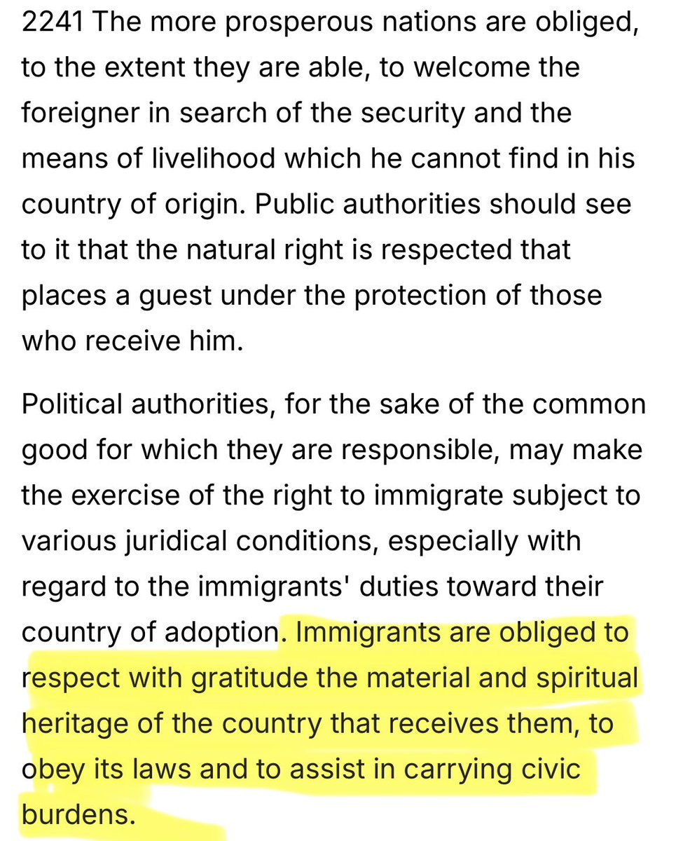 JustinCranFL's tweet photo. @Pontifex As taught in Paragraph 2241 of the Catechism, lasting peace is achieved only through justice, and justice is possible only when the rule of law is upheld. https://t.co/gqph0fK2ih