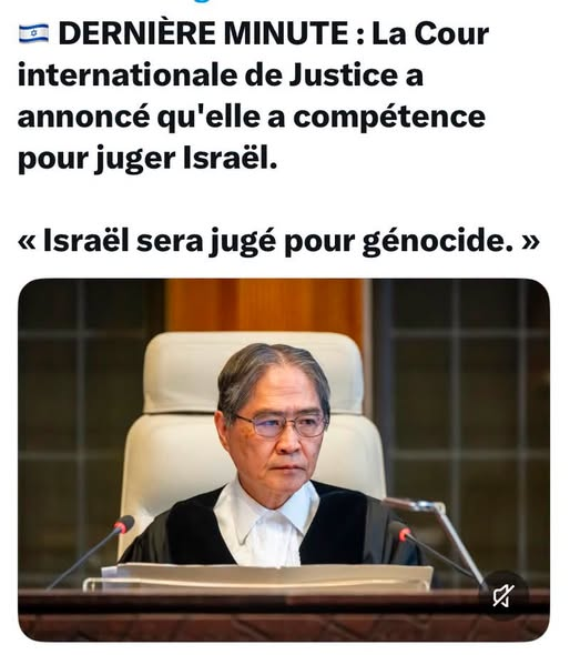racmess's tweet photo. "C'est  pas nouveau mais devant l'insistance de netanyaou à vouloir démanteler  la CPI, et même après le départ de Karim Khan procureur, la CIJ rappelle  que ça ne changera pas le mandat d'arrêt pour crimes de guerre et génocide "
                                   Femmes Palestiniennes en Résistance