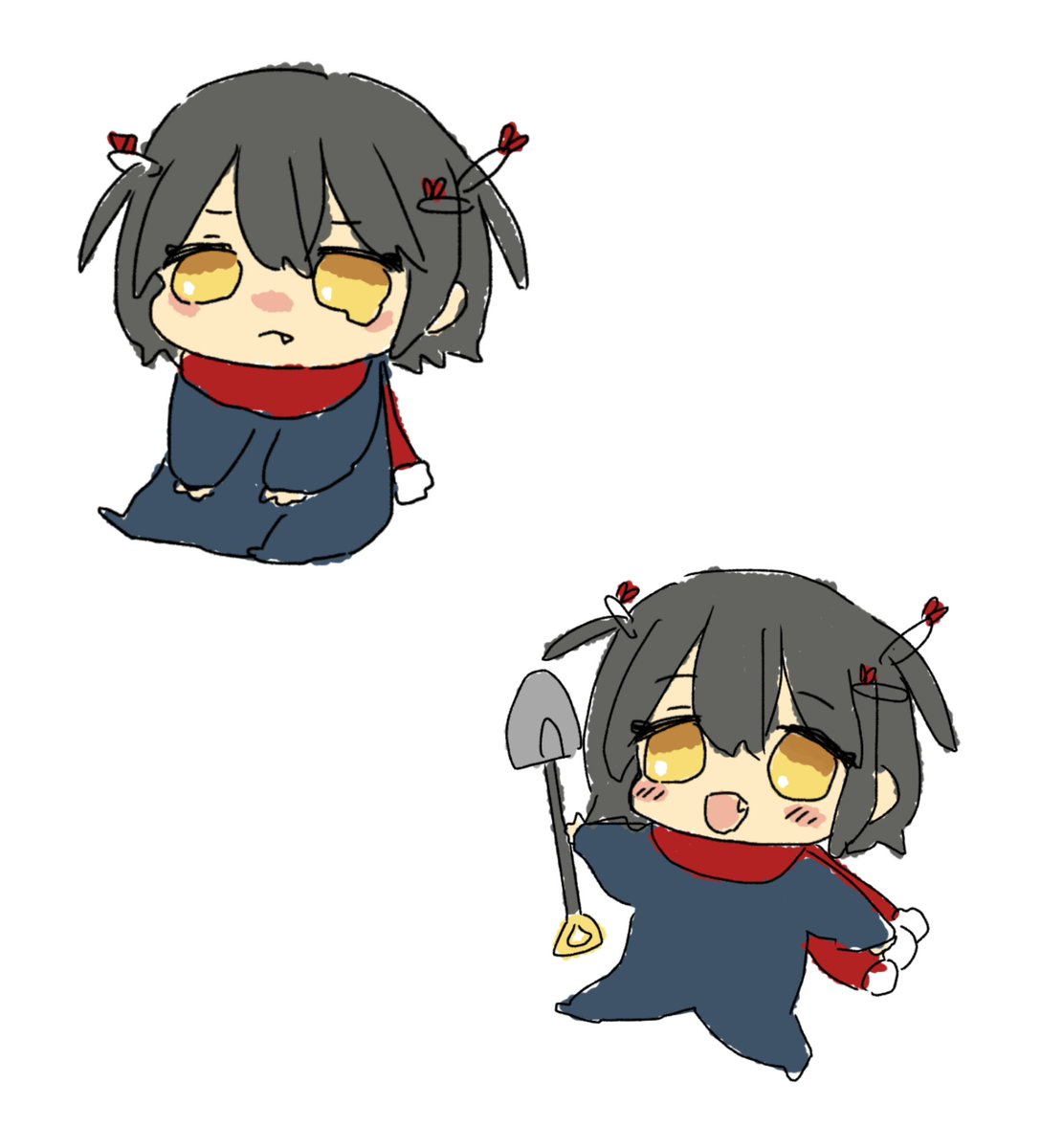 Surumeruti's tweet photo. べびましろ
 #まっしろキャンバス   #イラスト https://t.co/JWmjE2WUZN