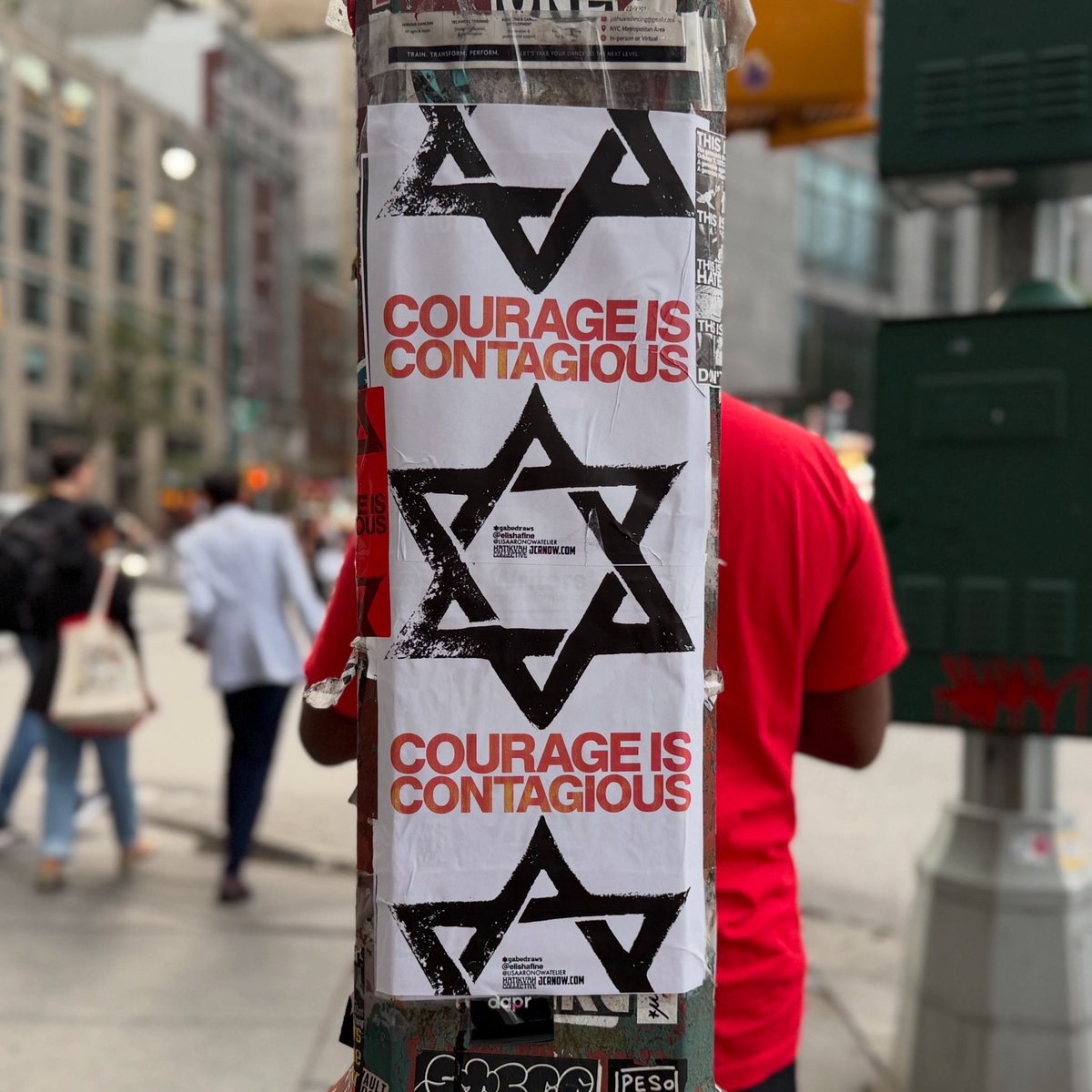 amramleifer's tweet photo. The @BoyGeorge story is becoming more important than he himself probably realizes.  This comes from the fact that he puts at the center of the debate something that no one else had: simple human decency.

His song is not, contrary to commentators, a pro-Israel song. In fact, the word "Israel" does not appear at all in the song: it is the Jews that George stands for. This is the reaction of a man who sees a group of innocent people being unjustly scapegoated, and who decides that he will not let this pass.

This is incredibly brave.  Here is a man who became world famous at nineteen years old, had a life of creativity and great fun, is reasonably wealthy - and yet, is ready to risk it all as old age starts to creep in.  And I mean all: he has the supreme elegance of not mentioning it, but we all know that he has made himself a target.

And why? To be loyal to his friends.

Others who have the same opinions, like Paul McCartney or Ringo Starr, could have done it. They did not, and no one will blame them. But Boy George did, and that immediately sets him apart as a high quality human.

It also has a contagious effect. For the first time since October 7, simple voices of human decency are rising from everywhere, overwhelming by their numbers the hate troll factories of the antisemites. The huge, silent mass of decent people - most of them Gentiles - has found a voice, because a single man had the guts to stand up.

The children of Jacob salute you, sir. You are a man with convictions, and you will never be forgotten.