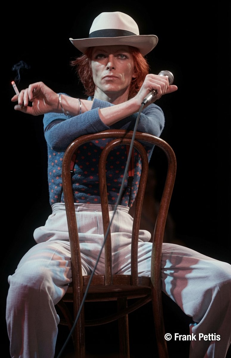 Claudestar2012's tweet photo. #DavidBowie - 1974 - by Frank Pettis. https://t.co/xejYNS9Nug