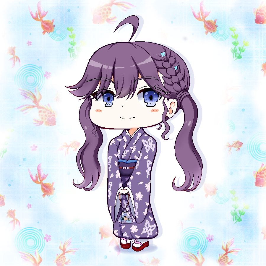 Lurinet_R's tweet photo. 賀陽燐羽　浴衣姿
＃学マスFA https://t.co/i9aUzFSmAp