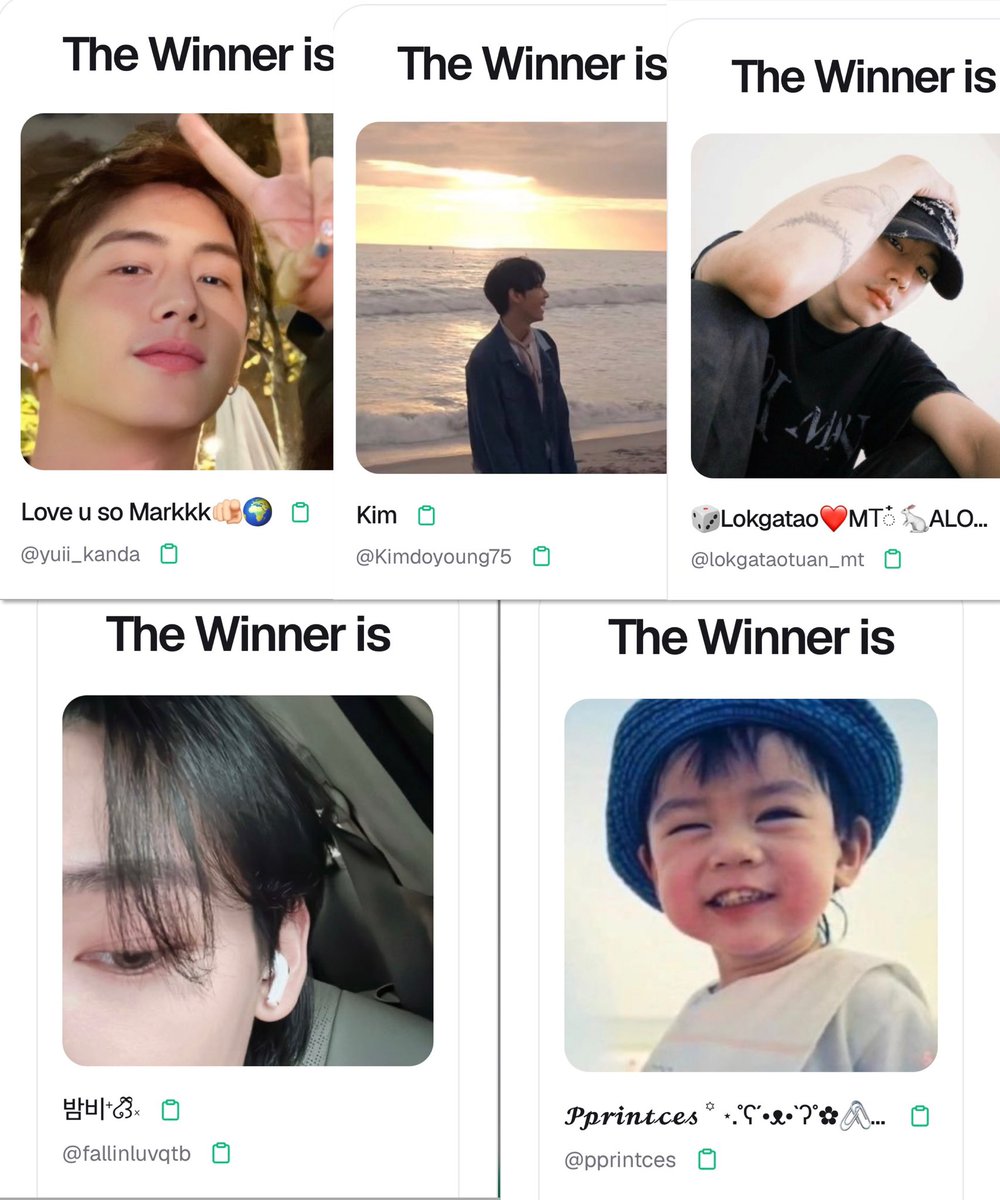 SupportForMT's tweet photo. สุ่มผู้โชคดีกิจที่ 6 รับเงิน 100บาท 5 ท่านค่ะ 

@yuii_kanda @Kimdoyoung75 @lokgataotuan_mt @fallinluvqtb @pprintces 

ทุกท่านรายงานตัวแล้วทัก DM แจ้งเลขบัญชีให้แอดได้เลยนะคะ 
ขอบคุณเจ้าของเงินรางวัลด้วยค่ะ🙏🙇‍♀️

#SupportForMTReview
#SupportForMarkTuan https://t.co/v3CJ3QjDdp