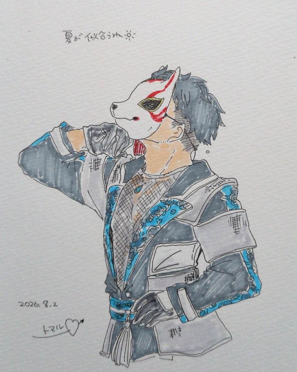 tmr_0323's tweet photo. 夏が似合うね狐さん🦊💙

＃ハイセンスのともしび https://t.co/iSqMU5p9Nc