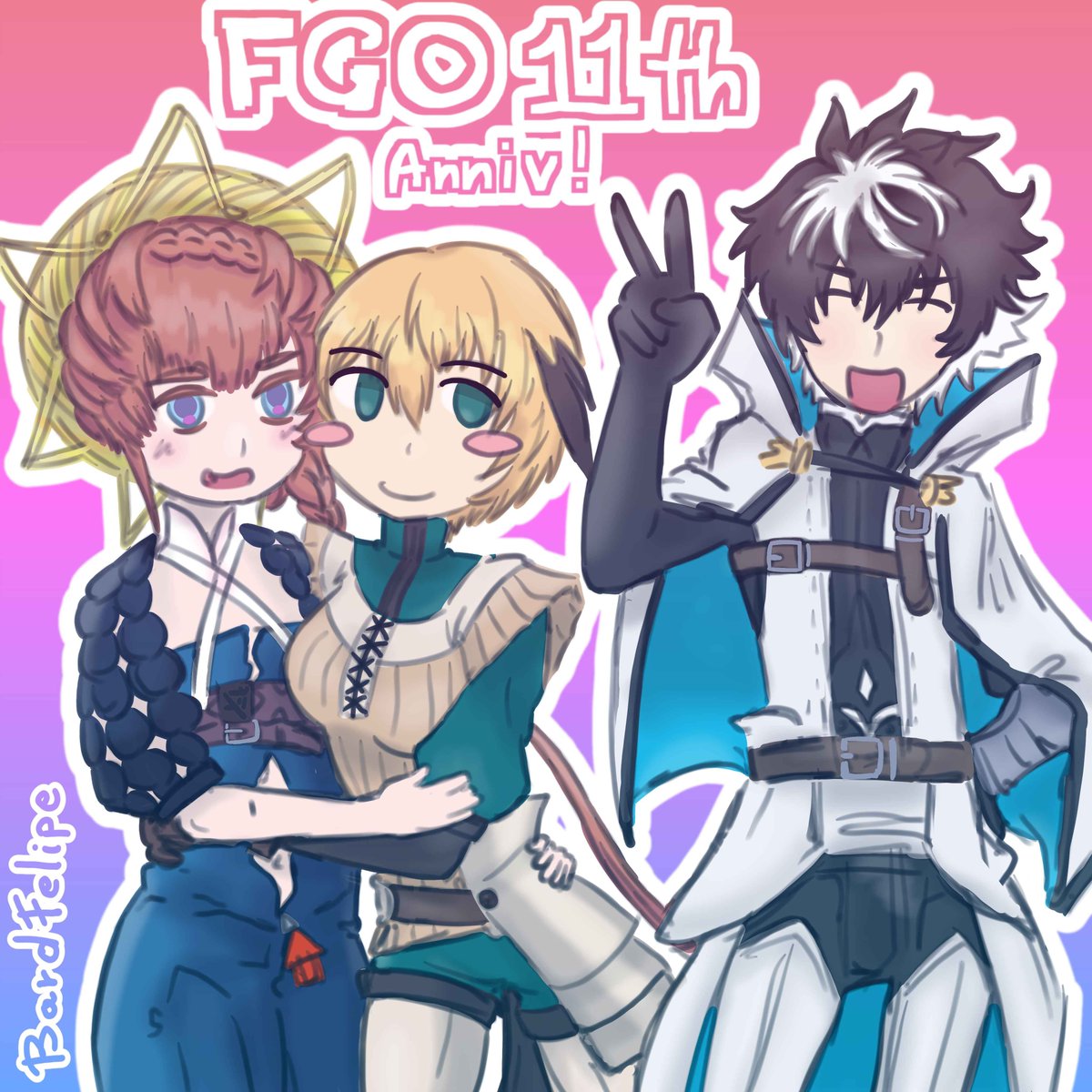 Felipe_the_Bard's tweet photo. Fate/Grand Order Fes. 2026 カルデア学園祭 ～11th Anniversary～ オンラインメッセージフラッグ

FGOに関するメッセージやイラストを投稿しよう！
投稿はこちら→https://t.co/eHUgg0SlsB
#FGO #FGO11周年 #FGOカルデア学園祭 #FGO11周年メッセージ https://t.co/NGJ1G4F2zq