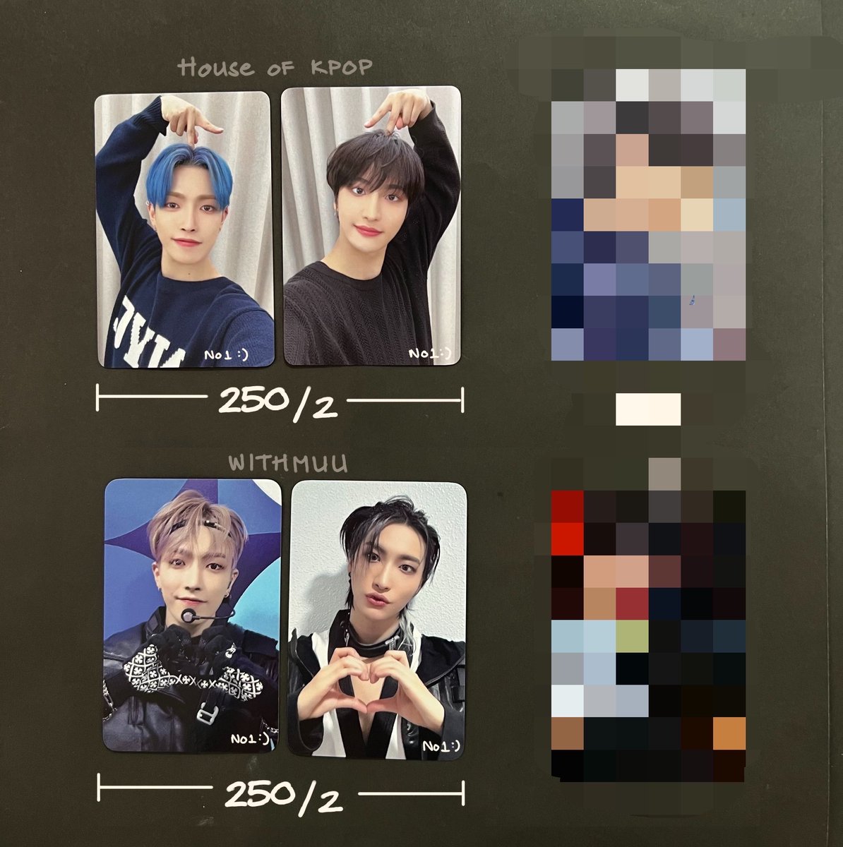 ppcy1st's tweet photo. ♥️SALE :

Hongjoong+Seonghwa — 180฿

All (เหมา 4 ใบ) — 330฿

ราคารวมส่ง

สนใจสอบถามได้ค่ะ ☺️🙏

#ตลาดนัดateez #ตลาดนัดเอทีซ #ตลาดนัดatiny https://t.co/8dOJdOfqyC