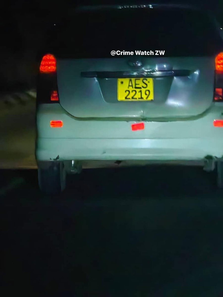 CrimeWatchZW's tweet photo. Hi Crime Watch, yesterday at around 7:00 pm, I witnessed something suspicious at the corner of St Patrick's Road and Airport Road. A man driving a Toyota Wish changed his vehicle's number plate using black insulation tape, altering it from AFS 2219 to AES 2219.

I don't know what his intentions were, but this made me suspect that he could have been trying to conceal the vehicle's identity, possibly because he was planning to commit an offence or had already been involved in one. I thought it was important to report what I saw in case it helps with any investigations.

@PoliceZimbabwe