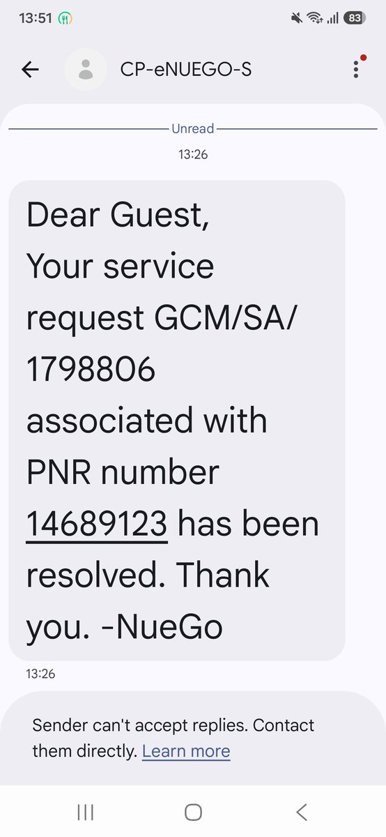 Shanaya652's tweet photo. @nuegoindia @arunsharma_2003 Why this is resolved ? Plz reopen and give me a resolution https://t.co/1Lh93w3pkF