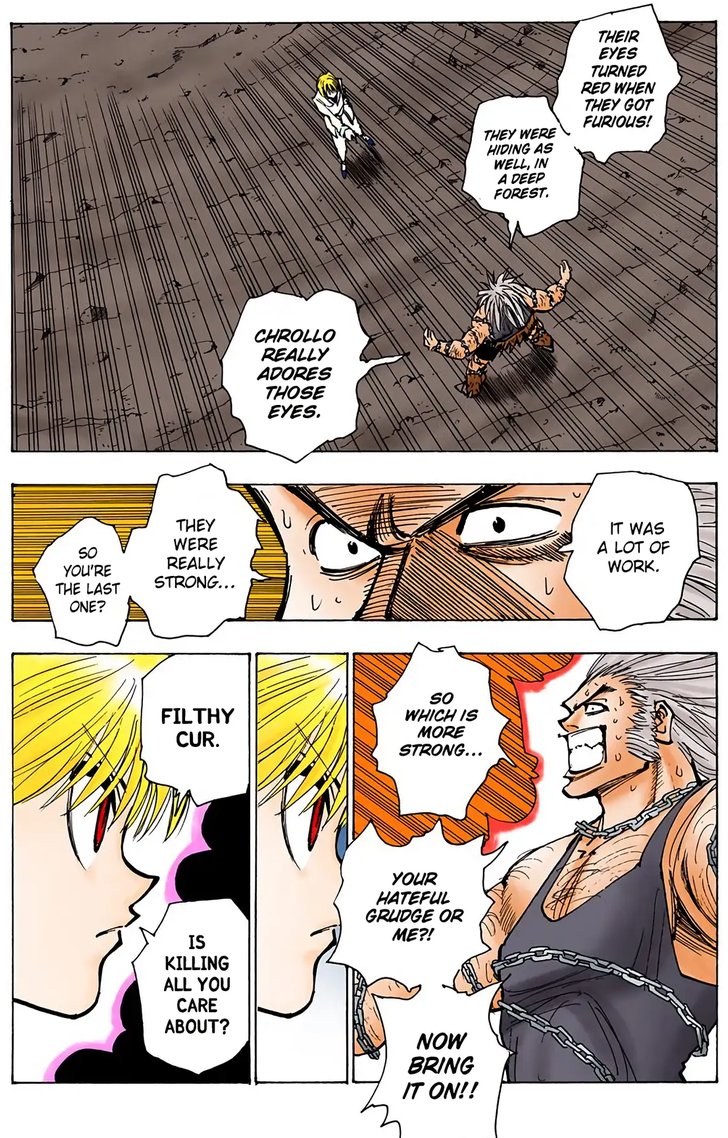 Lepetitlama's tweet photo. @JojoLeGaucho2 @Chez_ib C'est une théorie très probable mais trop incohérente la partie Uvogin 

Si tu regardes bien il a clairement une expression de choc et réalisation il peut mentir mais il est pas du genre à masquer/tromper ses émotions

Et il pensait encore pouvoir briser ses chaînes pour gagner https://t.co/lOFG7xrbsm