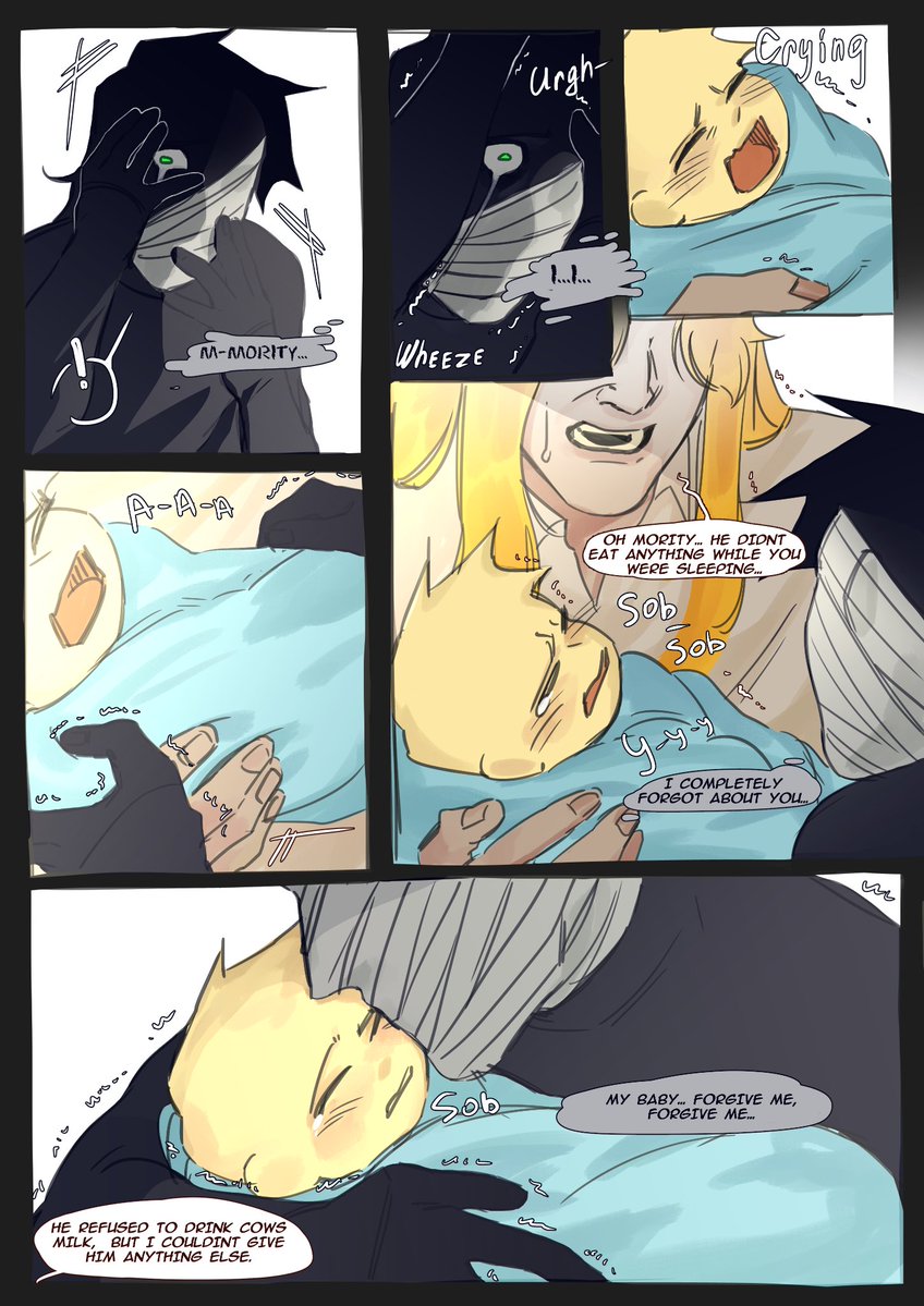 _Nurik_l's tweet photo. Ohhhh I did it... Don't judge me too harshly, I have zero experience in drawing comics 😭 https://t.co/mlrupkh1Pv