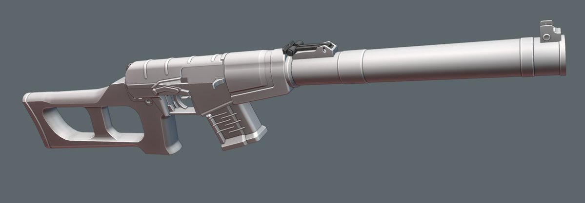RBX_ArsenalNews's tweet photo. The model for the VSS Vintorez-inspired weapon was posted in the Arsenal Discord 4 years ago

The animation made by a contractor for it was disliked by the dev team. The model also took up a lot of the screen during gameplay. It was eventually scrapped https://t.co/UNbfoIrujX