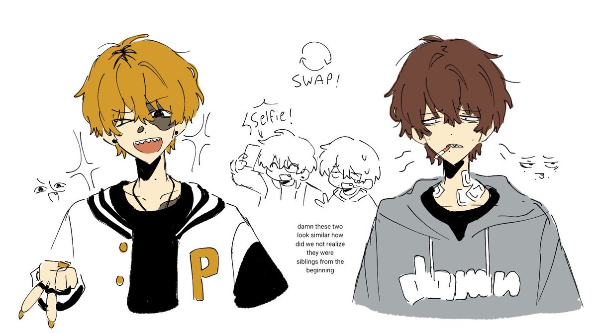Tsukoi_'s tweet photo. Personality swap
#Eve家 https://t.co/BftTTtf8qG