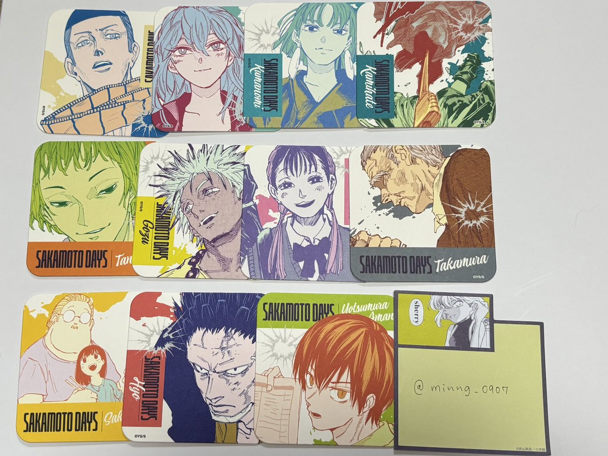 minng_0907's tweet photo. 【交換】
サカモトデイズ展 アートコースター

譲 ) 1〜3枚目

求 ) 4枚 (上段優先)

神々廻/シン/夏生は楽/南雲との交換のみ

17日サカモトデイズ展現地・池袋・新宿手渡し  or  郵送

お気軽にお声掛けください🌸 https://t.co/rQ64keP5St