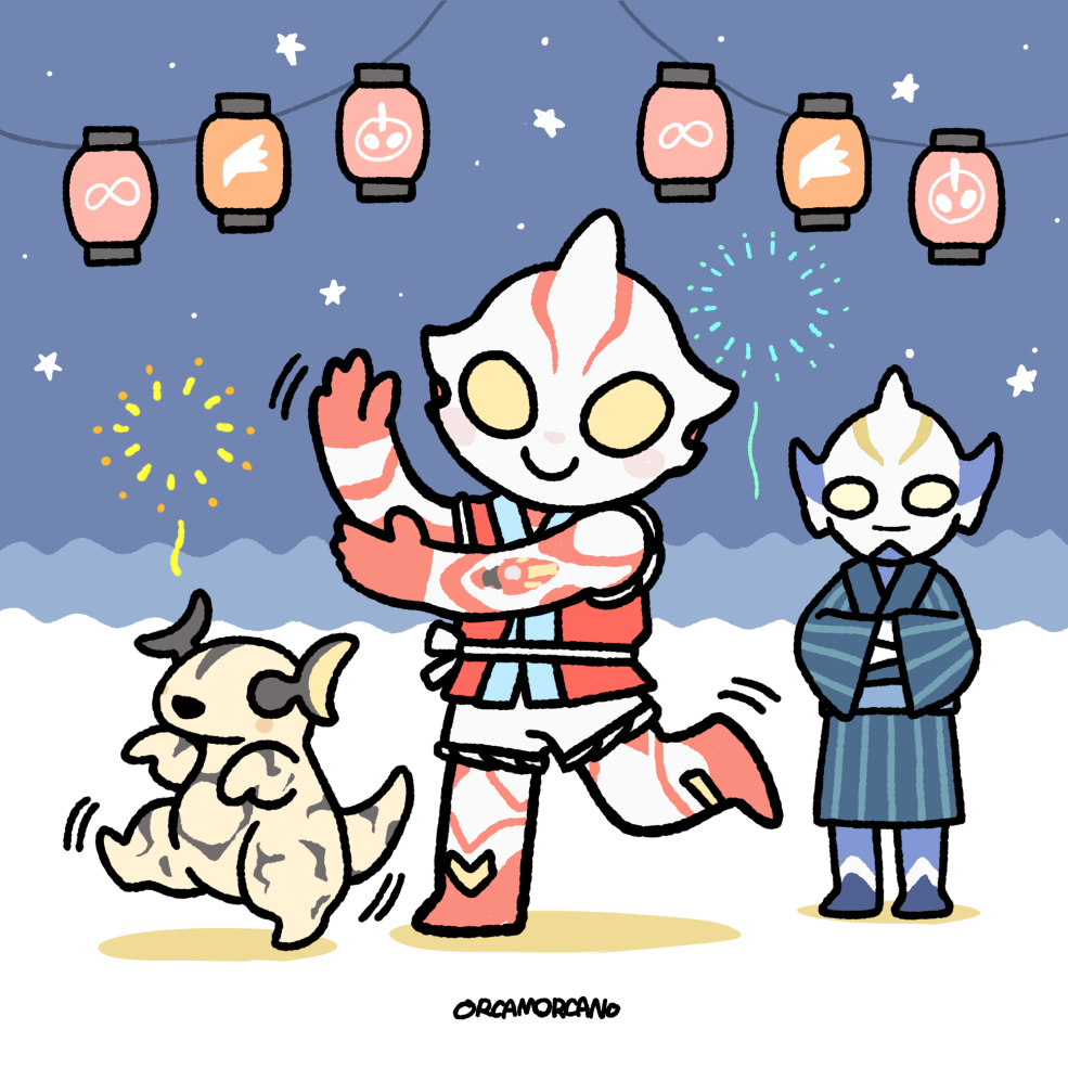 orcamorcano's tweet photo. 何かのイベントでメビウスが法被着てるのを見て思わず描いたもの https://t.co/hdNuTba2R0