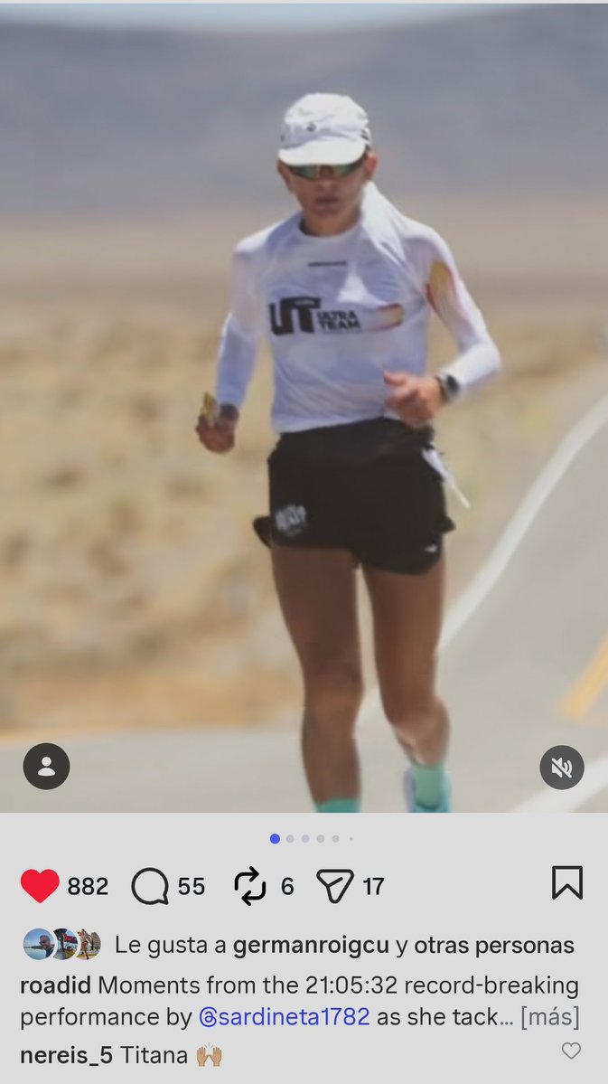 xavi_runner's tweet photo. El Mundo que nos ha tocado vivir:
- Una mujer valenciana bate el récord de la carrera más dura del mundo, Badwater 217 kms a más de 55° en 21 horas y tiene 900♥️.

- Un influencer hace la misma carrera, tardando 13 horas más!! Y tiene 21k♥️...
La gente se equivoca de referentes https://t.co/GllCe7Xsjs
