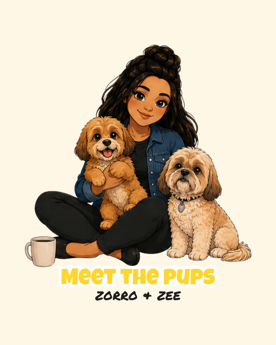wekeepitrealpod's tweet photo. Meet Zorro &amp; Zee. 🐾💛

Nessie's boys, professional attention seekers and unofficial podcast assistants.

You'll definitely be hearing about them... probably every week.

#KeepingItRealPod https://t.co/ZsxRCDVE8I