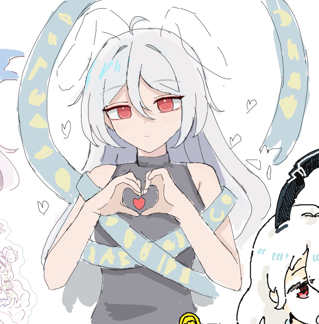 paraselene58's tweet photo. 絵チャ楽しかったです，右上ハート作ってるユイマンを描きました！❤️ https://t.co/iyyta1wIdQ