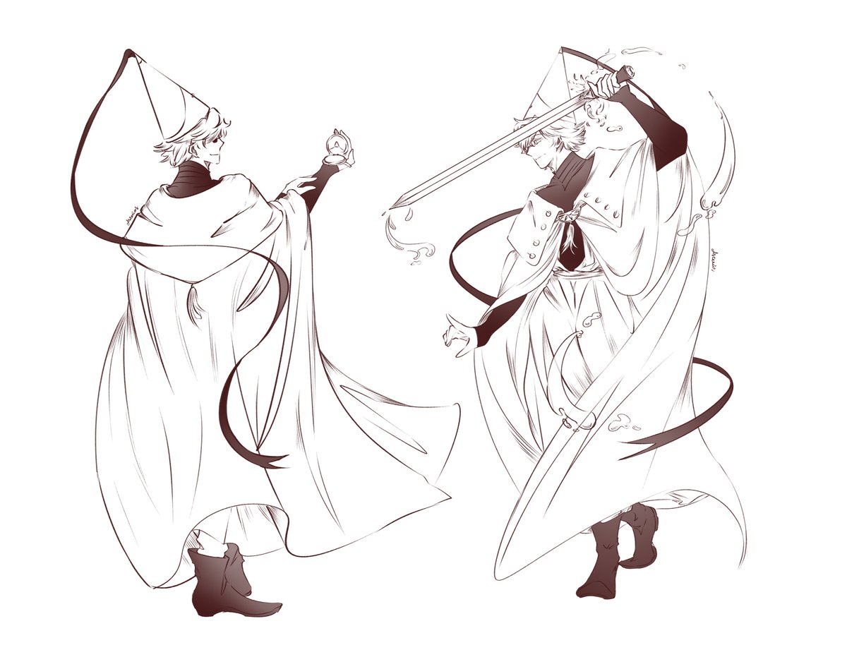 erasterios's tweet photo. Sketched Qifrey today while doing pose studies!

#Δ帽子 #WitchHatAtelier #MyWitchHatAtelierArt https://t.co/S8967cExVC