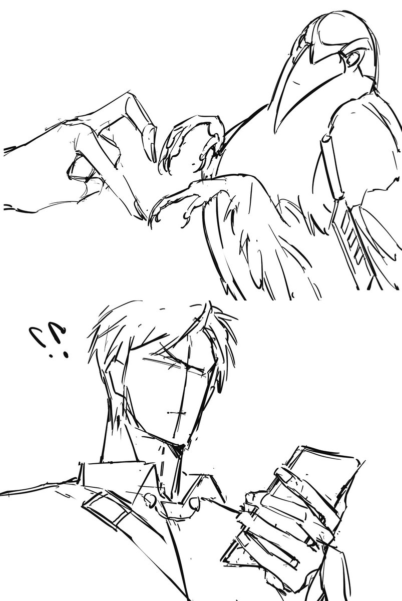 maccchishiro418's tweet photo. 小梅：嘎？
秦彻：？

p3是灵感来源。

#秦彻 
#Sylus 
#SylusxMc 
#LoveandDeepspace 
#恋与深空 https://t.co/cvs7Y6cuC9