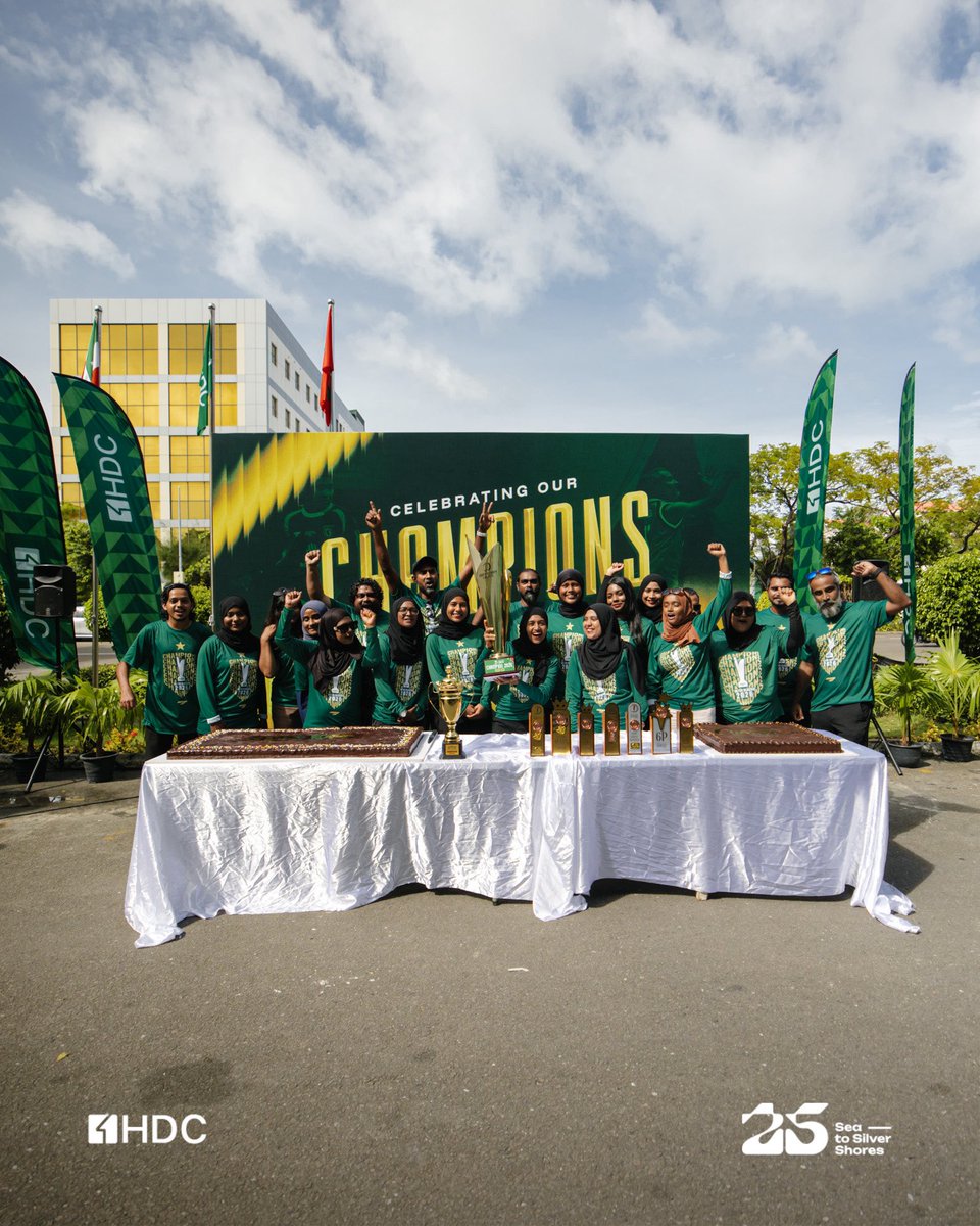 hdcmaldives's tweet photo. Celebrating our champions today!
Congratulations on your well-deserved win. #TeamHDC is proud of you!
#withHDC
#SeaToSilverShores
#clubhdc
#chdc https://t.co/RJKsOGbCvN