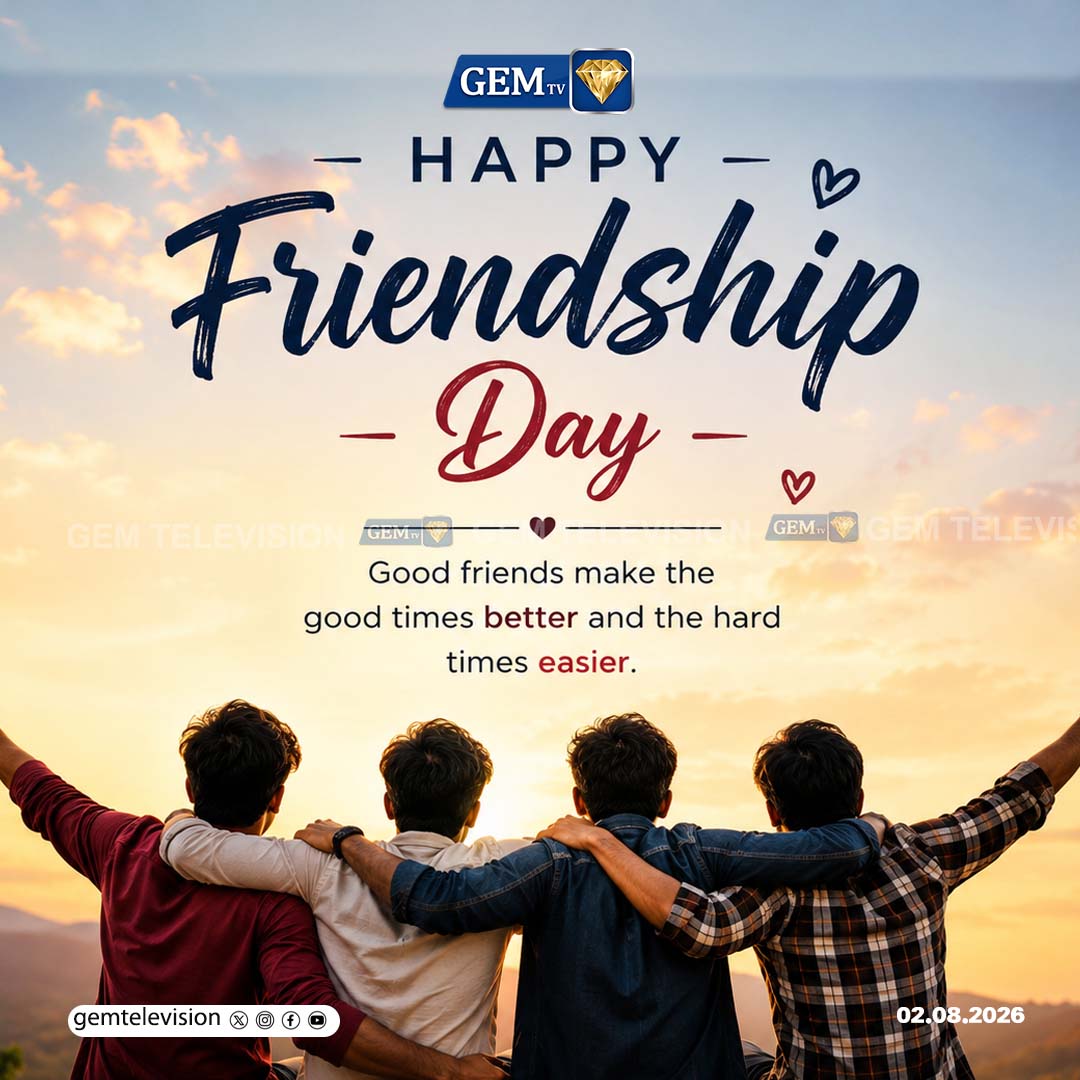 GemTv7's tweet photo. Happy Friendship Day👭!
#TrueFriendship #FriendshipGoals #FriendshipQuotes #FriendshipStatus #Bestie #Love #Care #Support #Respect #gemtv https://t.co/BSx8xkDl9R