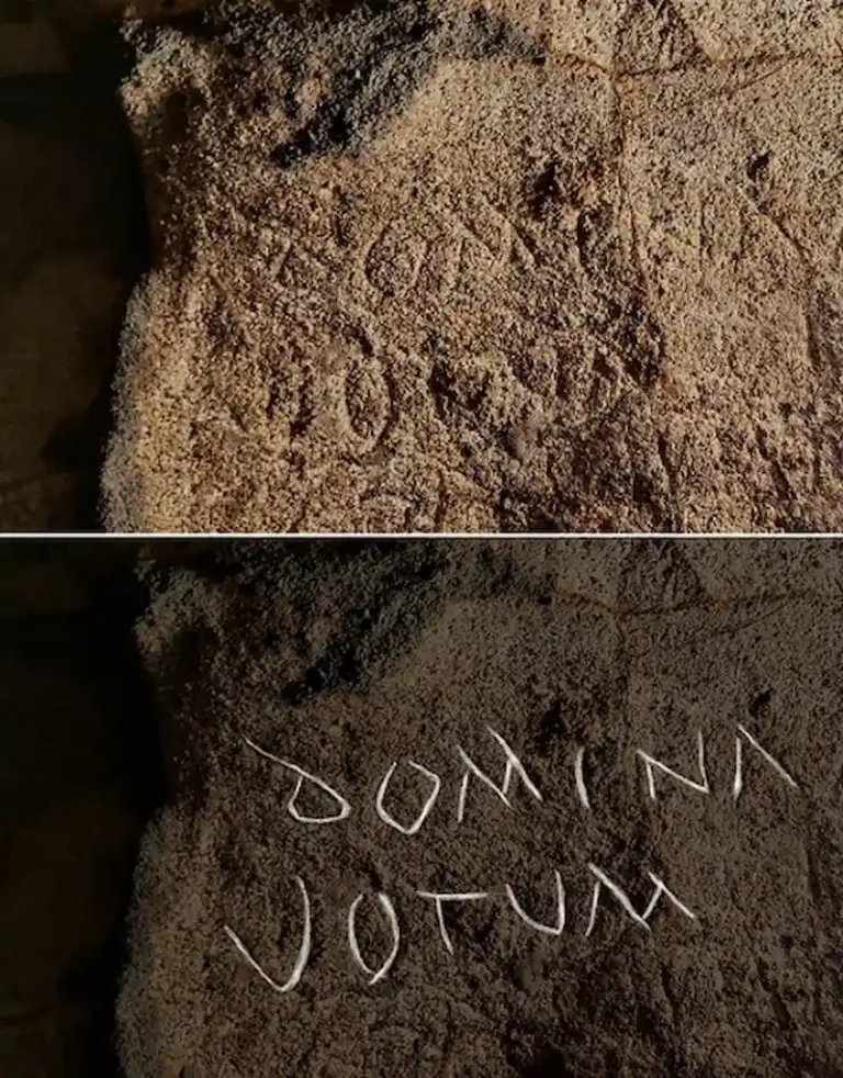 ticiaverveer's tweet photo. Researchers documented around 120 Latin inscriptions on the walls and ceiling of Cova Dones, an underground cave in southeastern Spain. The cave is thought to have been a Roman cult sanctuary used primarily by women for ritual practices. 
https://t.co/xeoLdQ1tr5 https://t.co/7HSQixSy4x