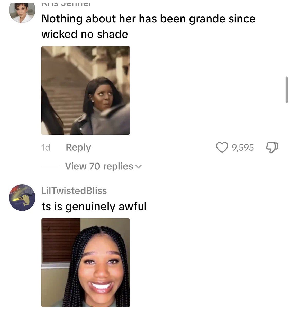 garancetweets's tweet photo. Here we go again. 
Yall are the reason why she considered quitting music after Positions btw. https://t.co/vLxtSRx1yT
