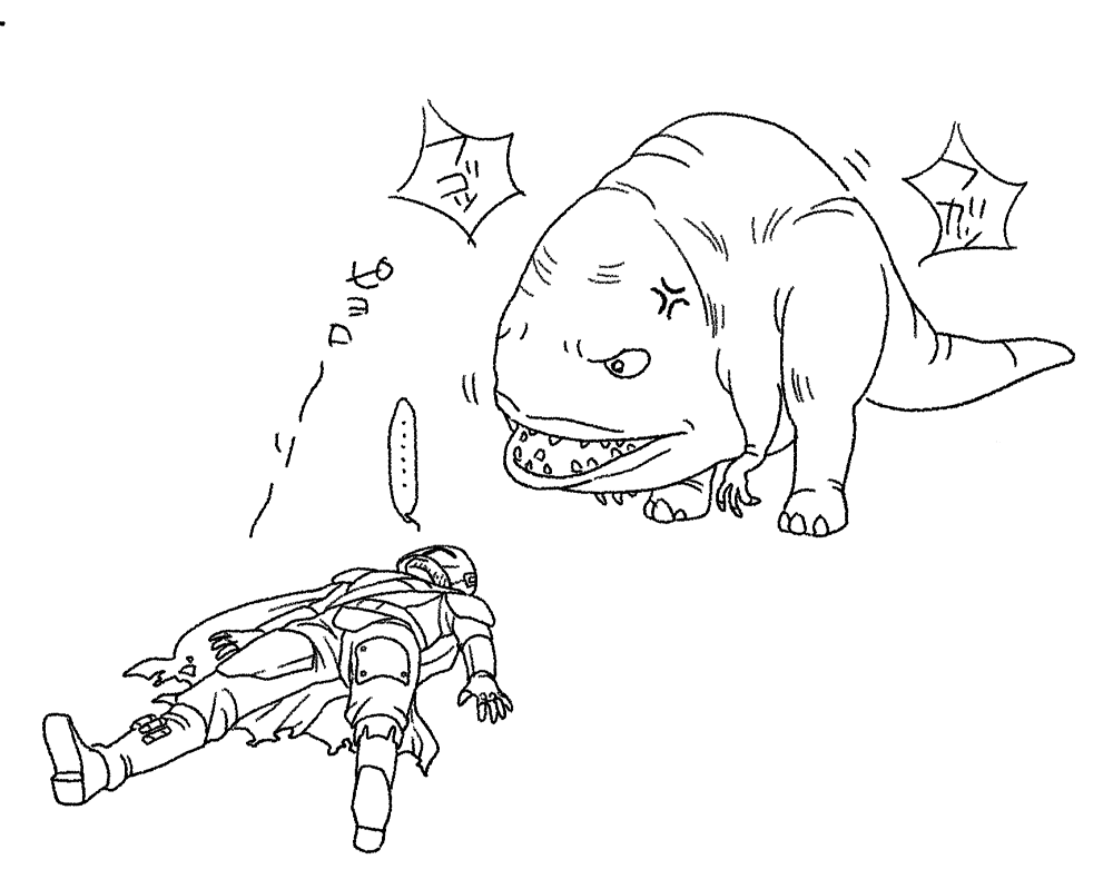 yosikazukabocha's tweet photo. なんか……もっと運動神経抜群なんかと思ってて……ゴメンな……（マンダロリアンS1-3話まで） https://t.co/zzRPqegSfd