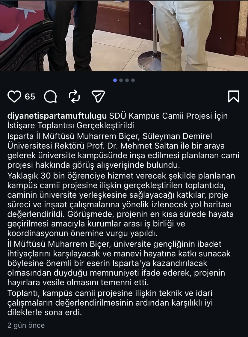 YusufYavuz3's tweet photo. 22 bin aktif öğrencisi olan, kampüsünde 4 bin kişilik mevcut bir camisi bulunan Isparta’daki Süleyman Demirel Üniversitesine 30 bin kişilik yeni cami projesi. 

Projeyi, rektörle bir araya gelen Isparta Müftülüğü duyurdu. 

Yurt, ulaşım, yüksek kiralar öğrenci için büyük sorun⬇️ https://t.co/69l1gLeiA8
