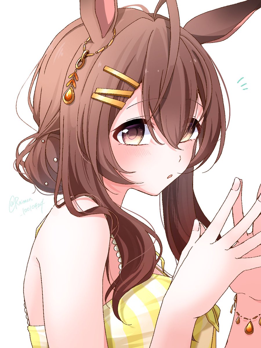 Raimun_10010424's tweet photo. #ウマ娘
 水着ブライト感謝の絵 https://t.co/AMauBhMP6C