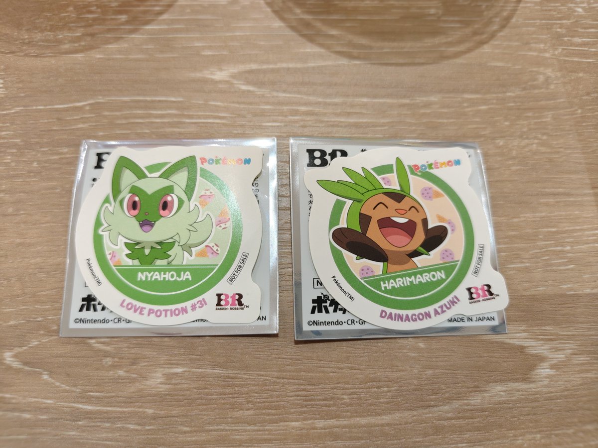tradelapis's tweet photo. 【交換希望】
サーティワン ポケモン コラボ
ステッカー

譲)ニャオハ、ハリマロン

求)ミュウ、ヒトカゲ＞＞イーブイ

都内～千葉市内で手渡し、もしくは郵送での交換希望。
FF外からもお気軽にお声がけ下さい。 https://t.co/o6DR6PxeGu