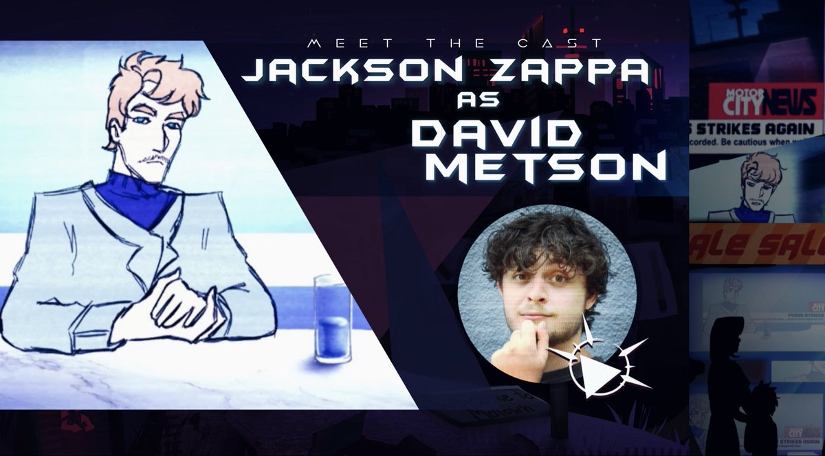 Eohanimated's tweet photo. 🎙️ Time for a Cast Appreciation!

Meet @m4rm4riko as Gwendolyn Elkhindi — A newest Motown criminal legend who turned away from her own humanity, embracing the machinery within her own body. 

And @Jackson_Zappa as David Metson —  Bringing you the news with unwavering dedication — every day, every night, delivering everything that matters. 

A big thank you to these amazing people for everything they’ve brought to the project!

#animatedshow #indieproject #castreveal