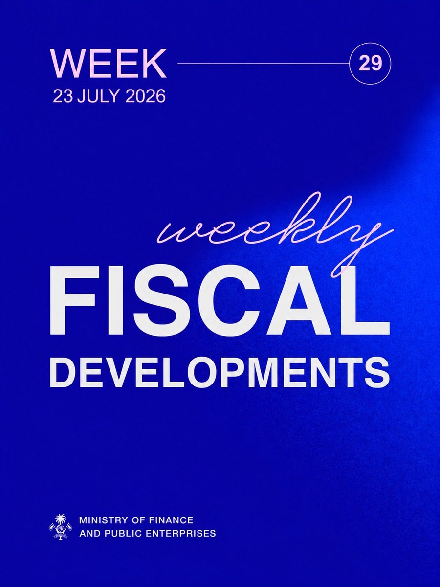 MoFmv's tweet photo. The Weekly Fiscal Developments as of 23 July 2026 has been published on our website and can be accessed through the link below: 👇

https://t.co/wwninv5wSI https://t.co/CdzERJqgKT