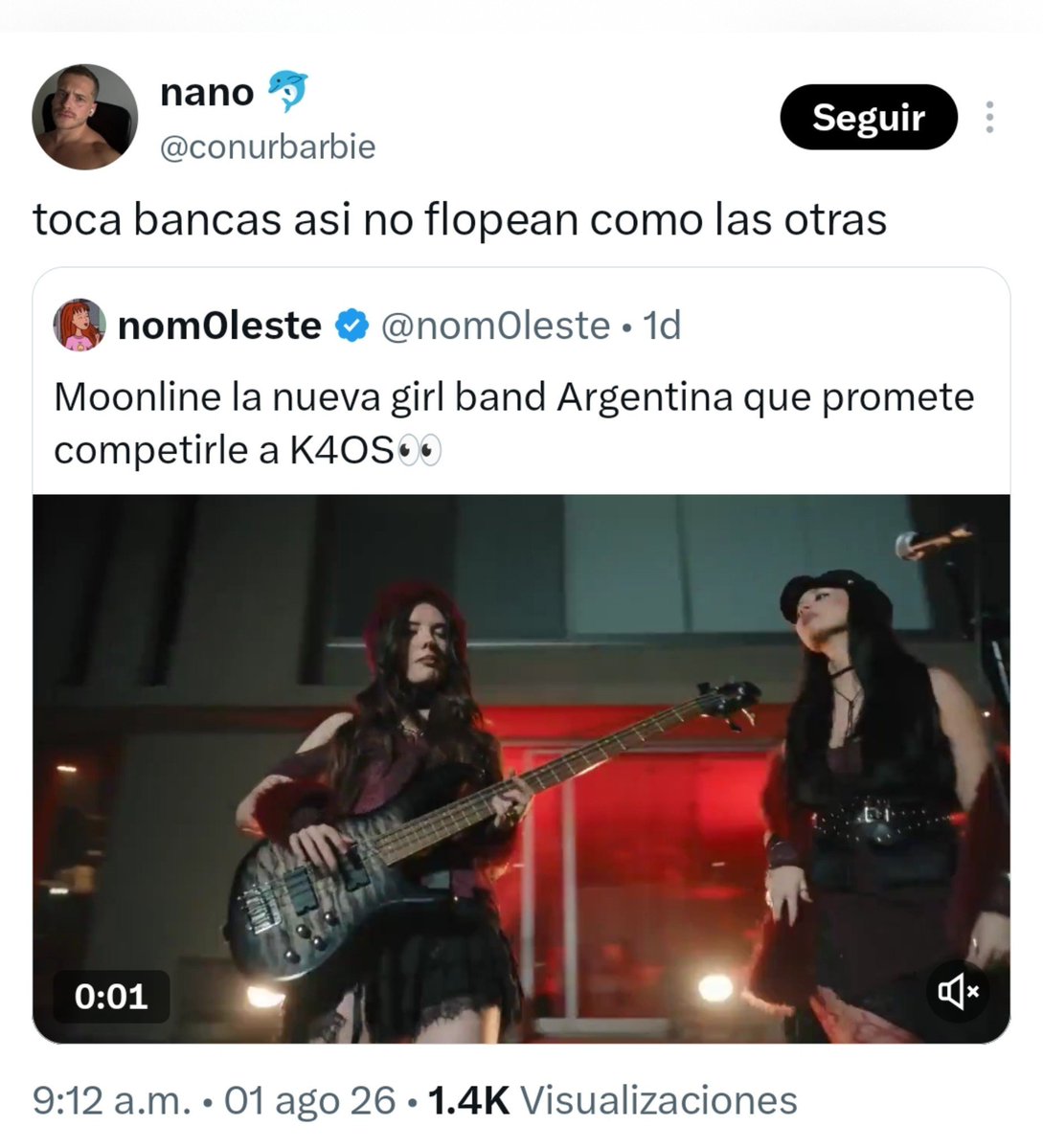 ToviScr3t's tweet photo. K4OS hater es como 
Son rubias (????)
Hacen música 'infantil" 
Tau"libertaria" 
Hacen playback (miren los últimos vídeos de la gira) 
Son "floperas" 
"Gritan y no cantan" 
Las canciones son IA ????? 
 ¿Algo más me faltó? https://t.co/AeB71P5Yp3
