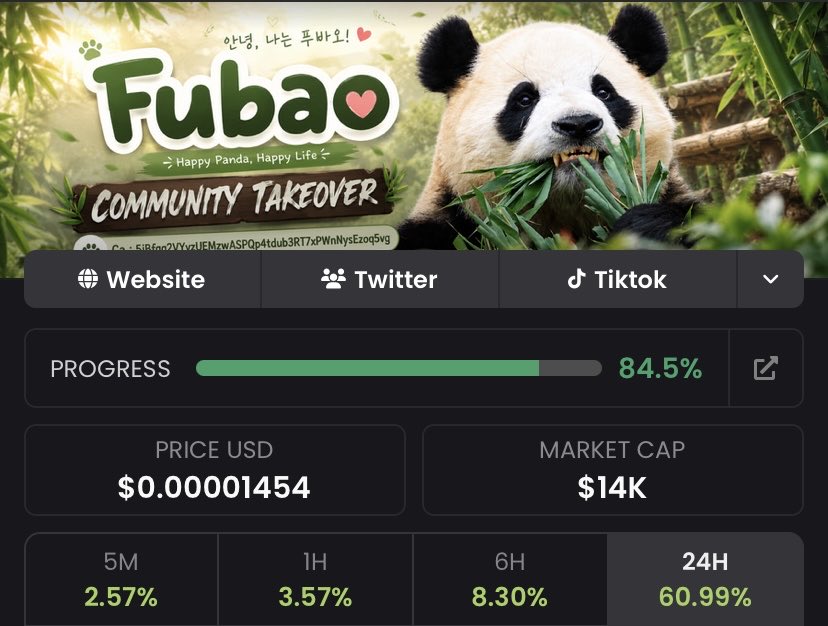 0xAMS93's tweet photo. $FuBao 

Much higher 🆙

5jBfqq2VYyzUEMzwASPQp4tdub3RT7xPWnNysEzoq5vg https://t.co/QoJ3mxzHyw